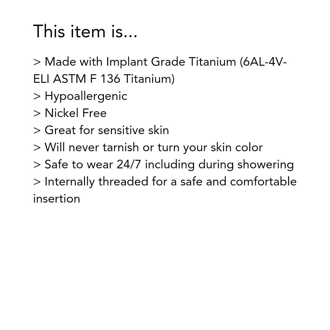 Tiger Eye Stone Curved Barbell