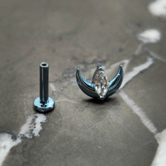 Goddess Moon Threadless Labret