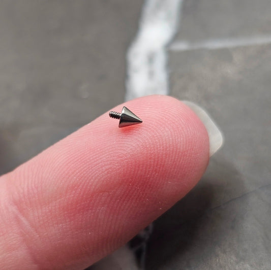 Very Small 2.5mm Spike Horseshoe Hoop