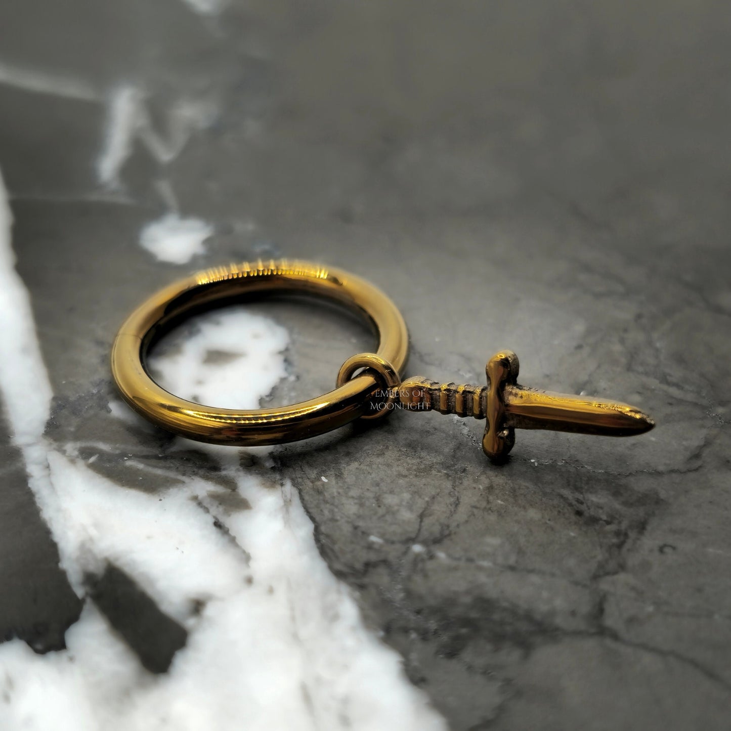 Bronze Dagger Charm Hinged Clicker