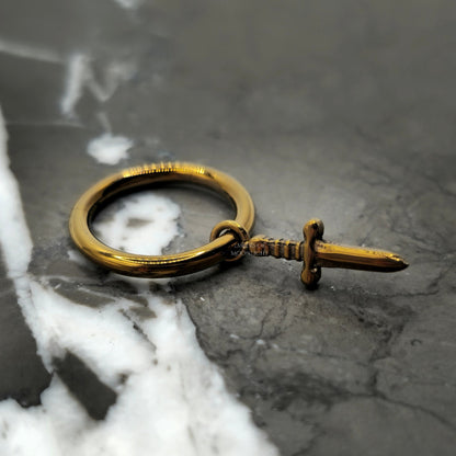 Bronze Dagger Charm Hinged Clicker