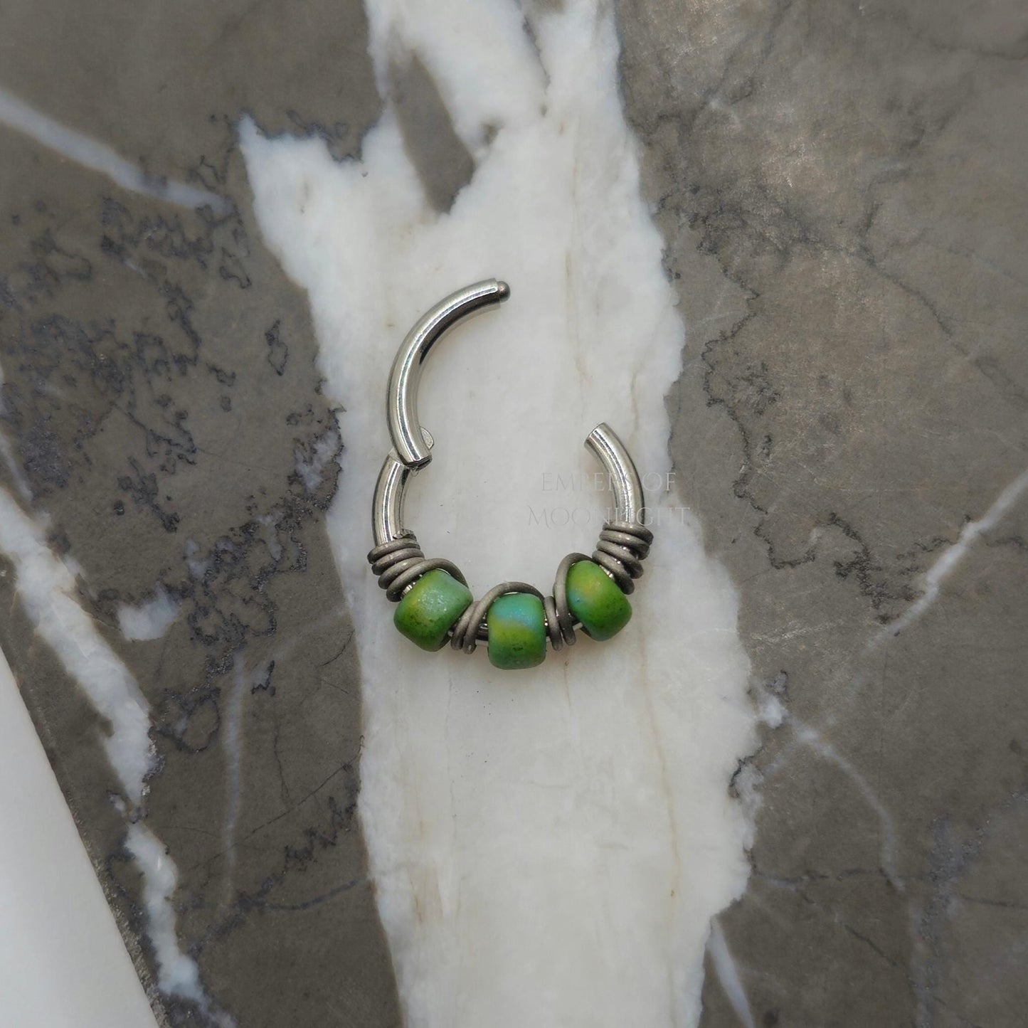 Green Clover Hinged Clicker