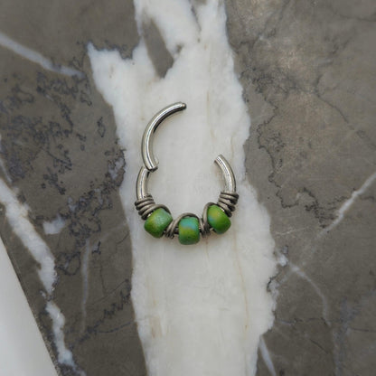 Green Clover Hinged Clicker