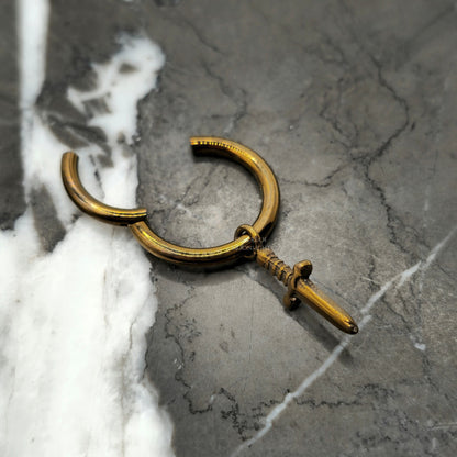 Bronze Dagger Charm Hinged Clicker