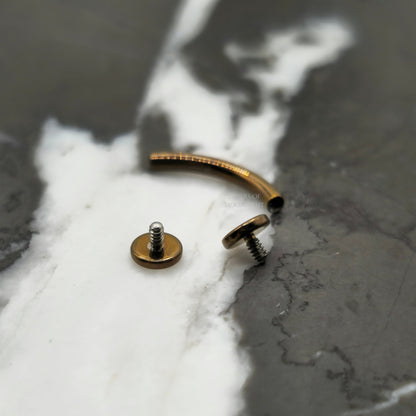 Flat End Curved Barbell