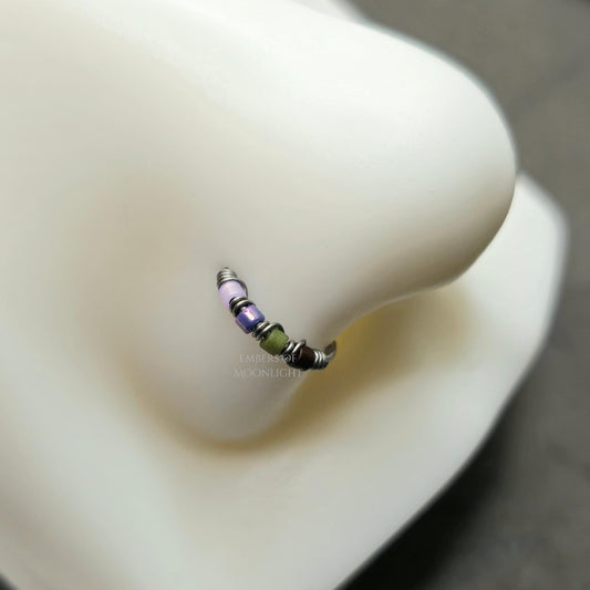 Fairy Garden Nose Ring or Cartilage Earring