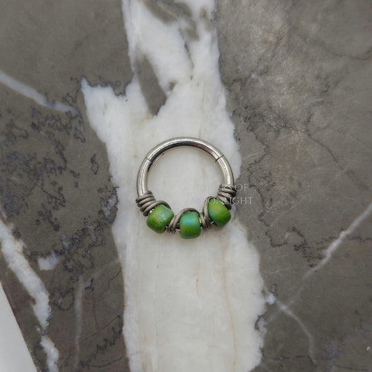 Green Clover Hinged Clicker