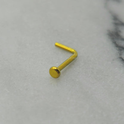 Tiny 2mm Minimalist Flat Titanium Nose Stud