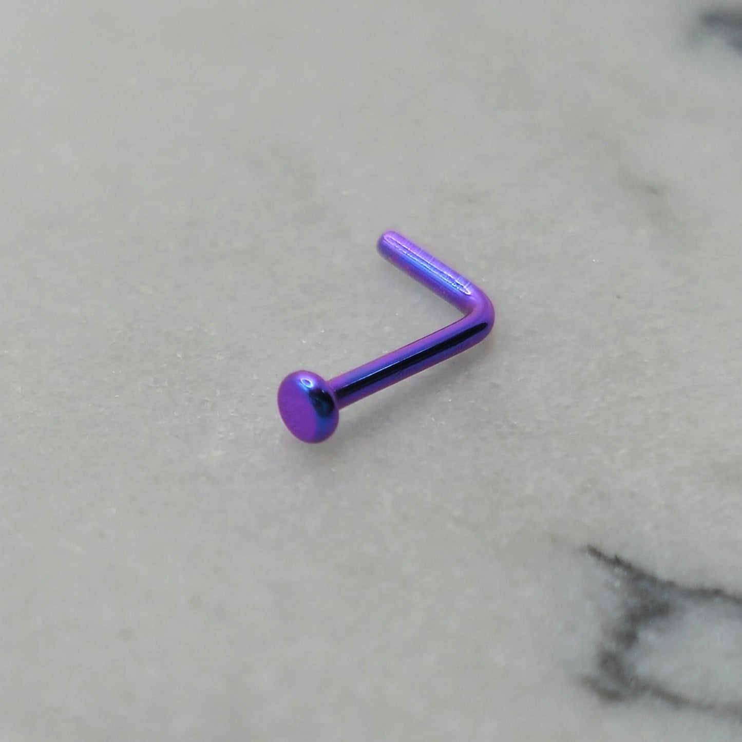Tiny 2mm Minimalist Flat Titanium Nose Stud