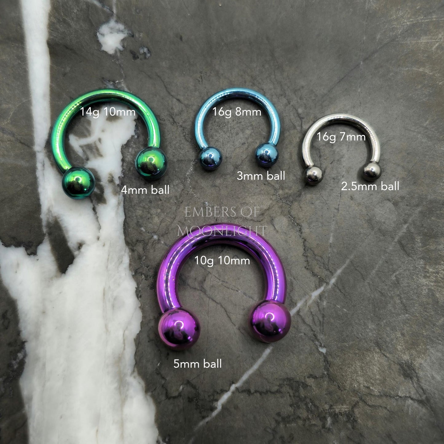 18g 16g 14g Horseshoe Hoop