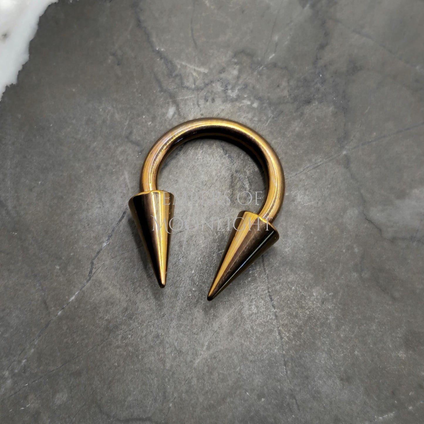 Large Spike Horseshoe Septum Ring