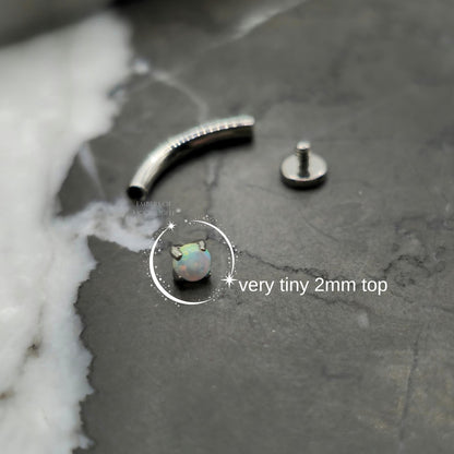 Tiny "Floating" Curved Barbell