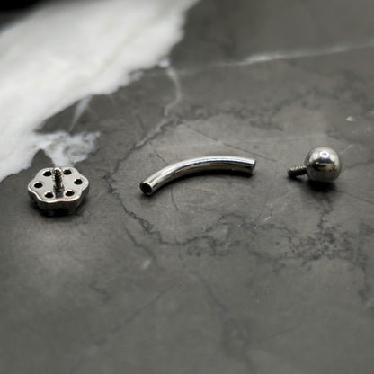 Infinity Flower Curved Barbell