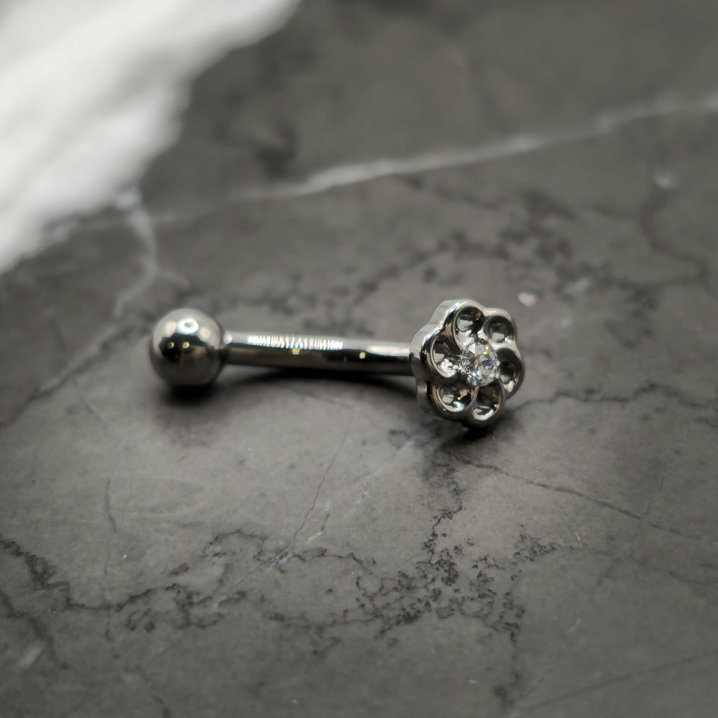 Infinity Flower Curved Barbell