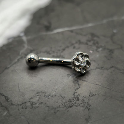 Infinity Flower Curved Barbell
