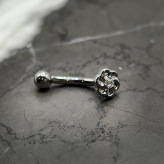 Infinity Flower Curved Barbell