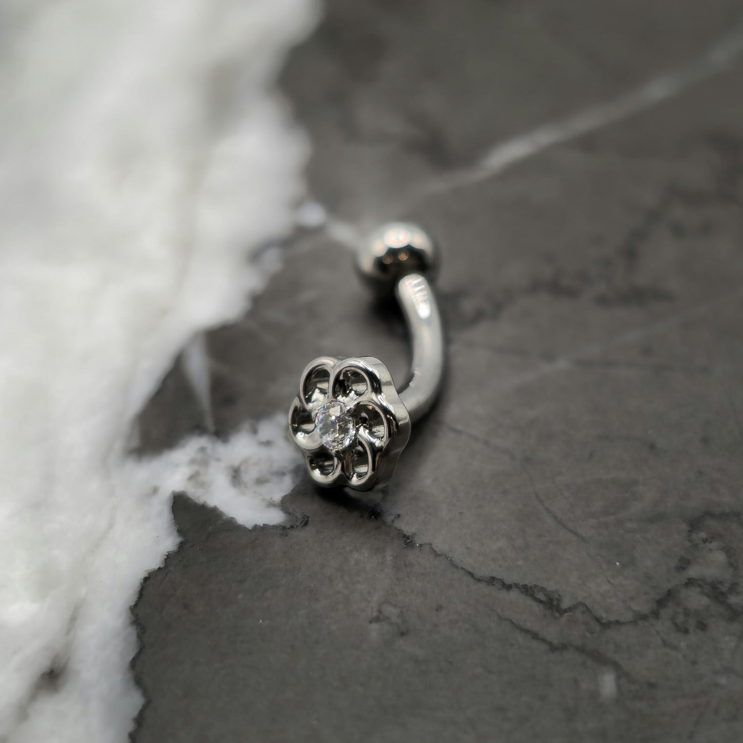 Infinity Flower Curved Barbell