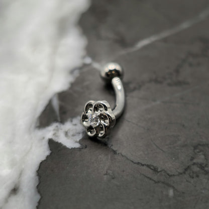 Infinity Flower Curved Barbell