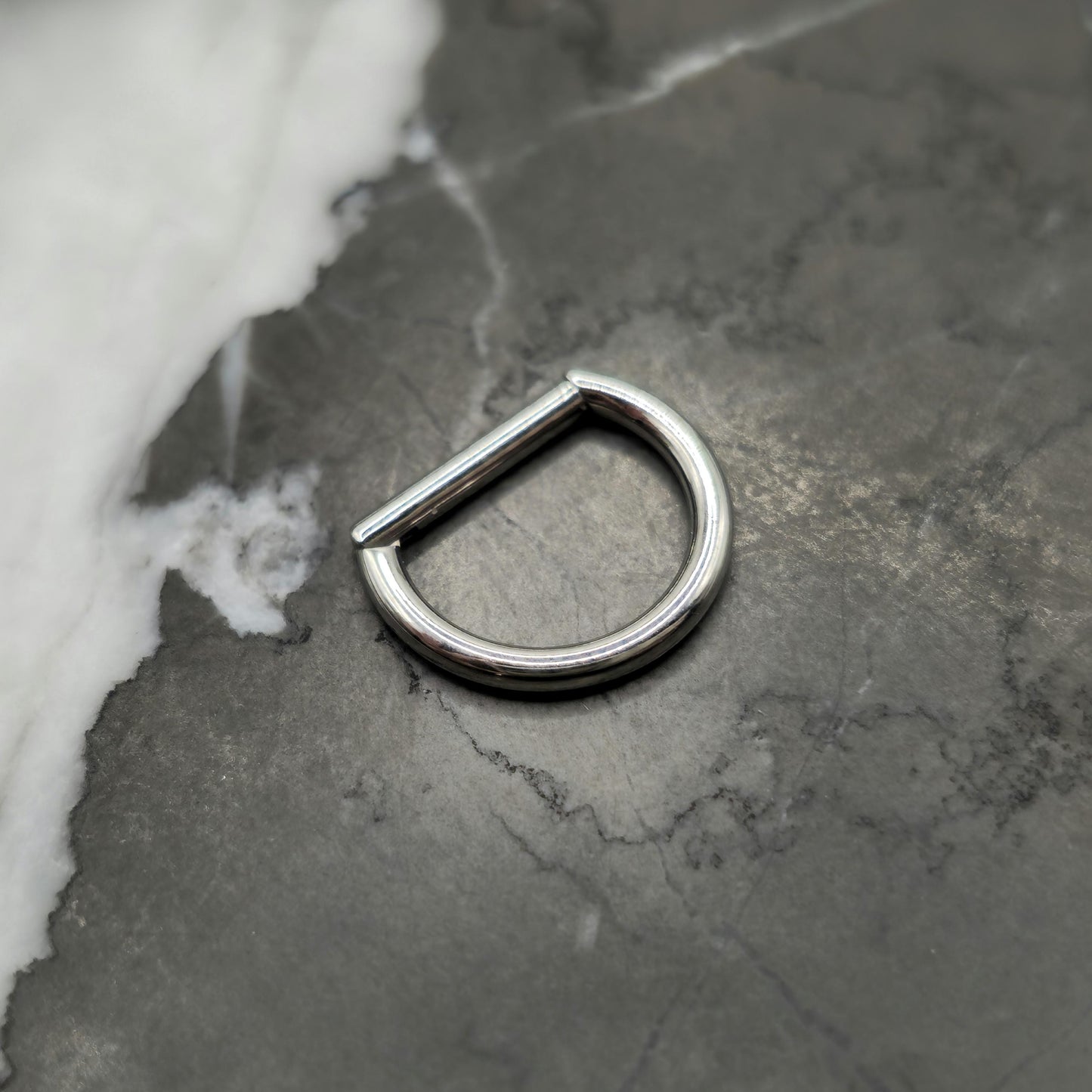 D Shape Hinged Clicker Ring