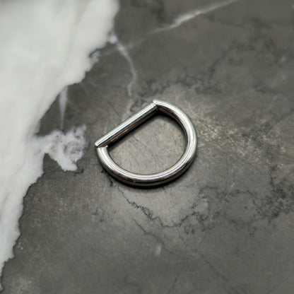 D Shape Hinged Clicker Ring