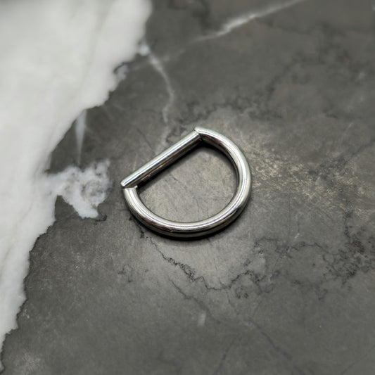 D Shape Hinged Clicker Ring