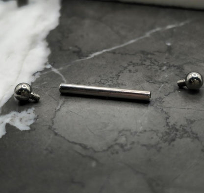 Small 3mm Ball Straight Barbell