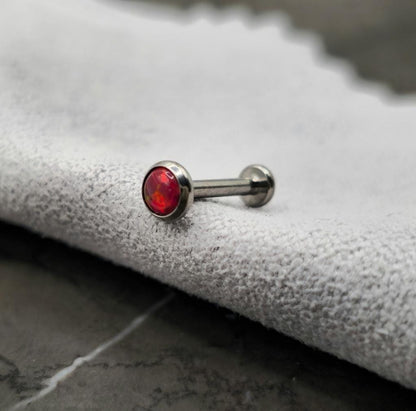 Blood Red Opal Labret
