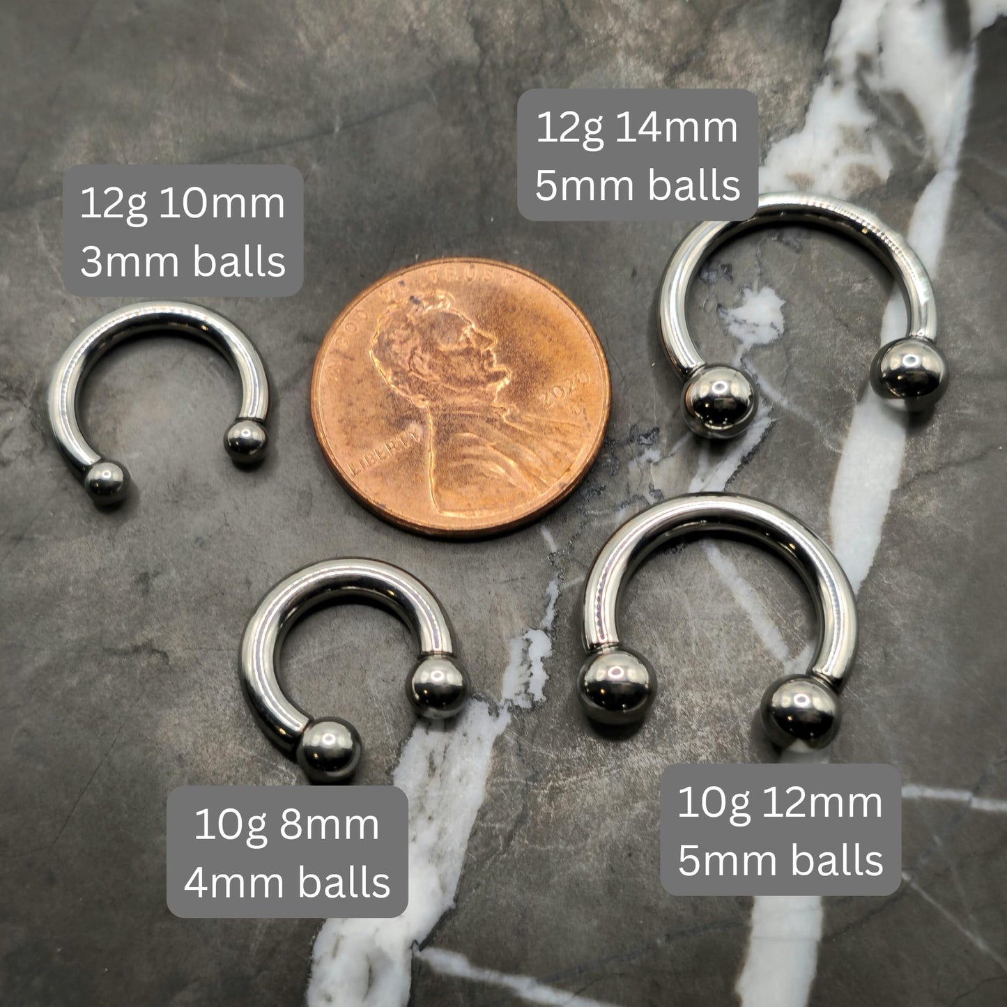 12g or 10g Horseshoe Hoop