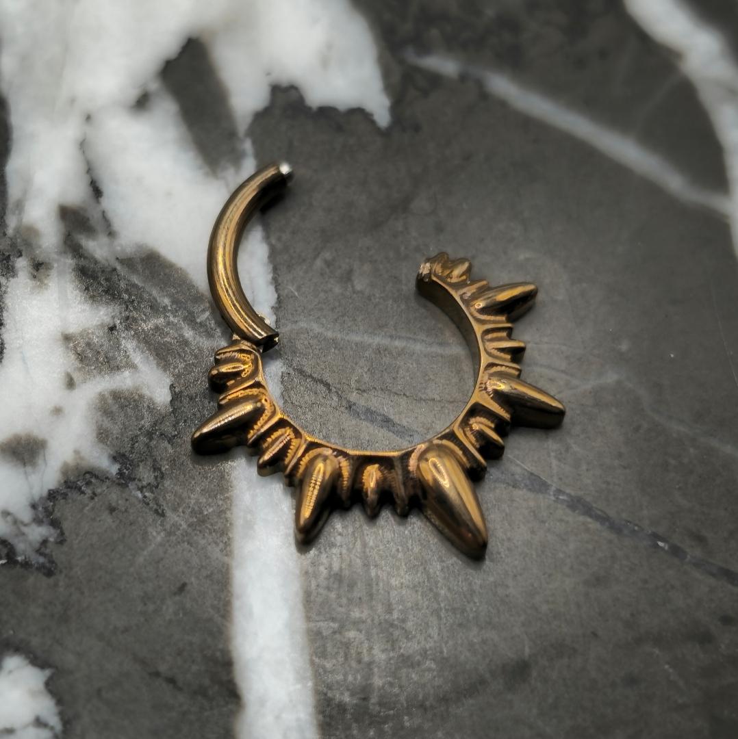 Medieval Bronze Spike Hinged Clicker