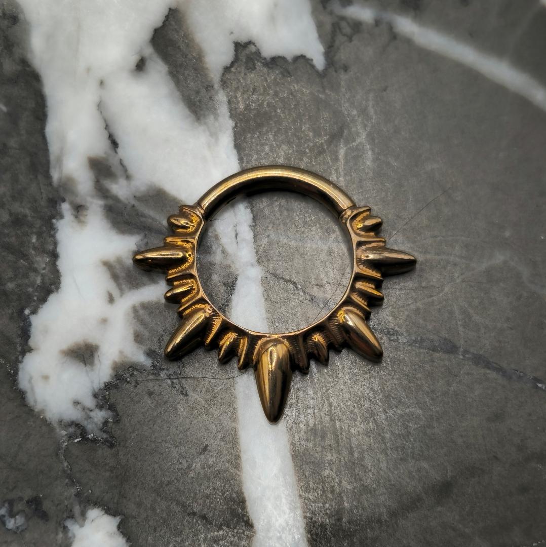 Medieval Bronze Spike Hinged Clicker