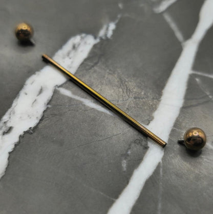 Dark Bronze Industrial Scaffold Barbell