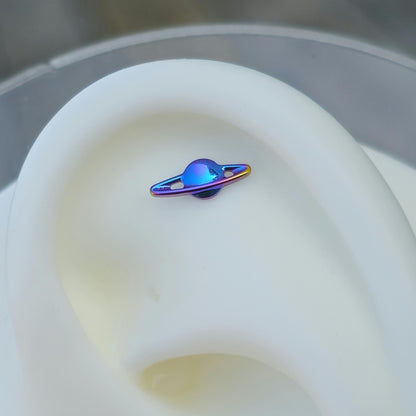Saturn Planet Threadless Labret