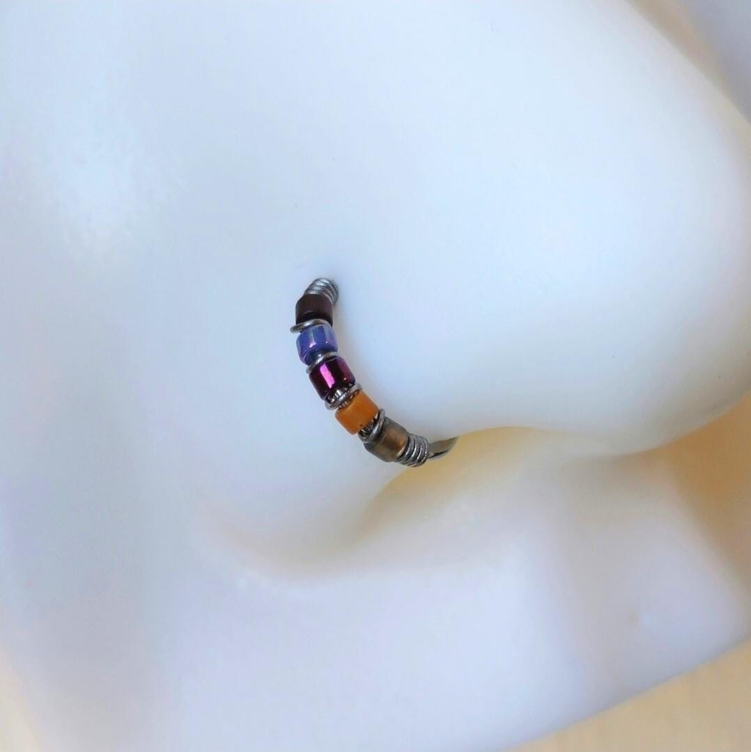 Autumn's Harvest Nose Ring or Cartilage Earring