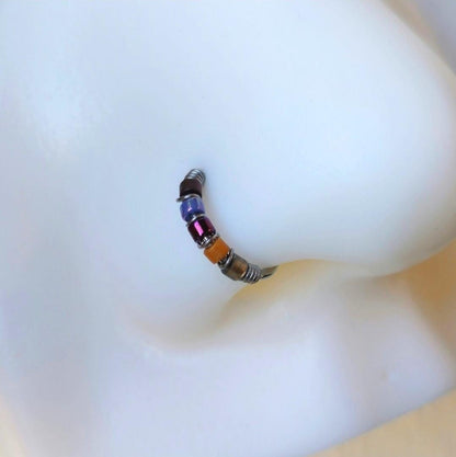 Autumn's Harvest Nose Ring or Cartilage Earring