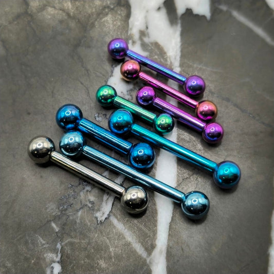 Straight Barbell 10g, 12g, 14g, 16g