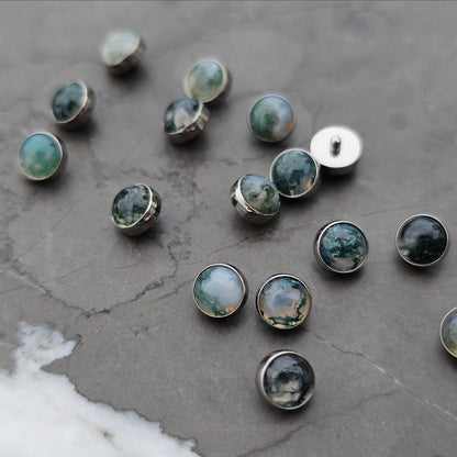 Moss Agate Stone Top (single)