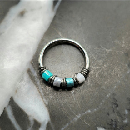 Snowflake Nose Ring or Cartilage Earring