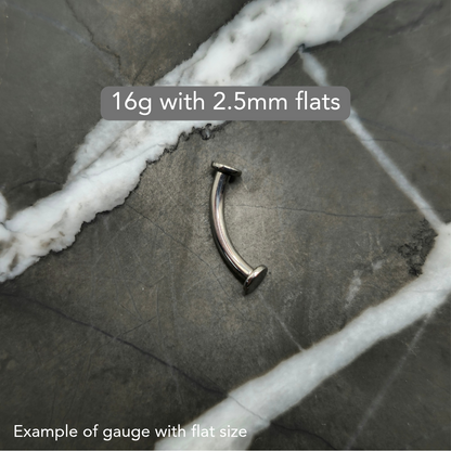 Flat End Curved Barbell