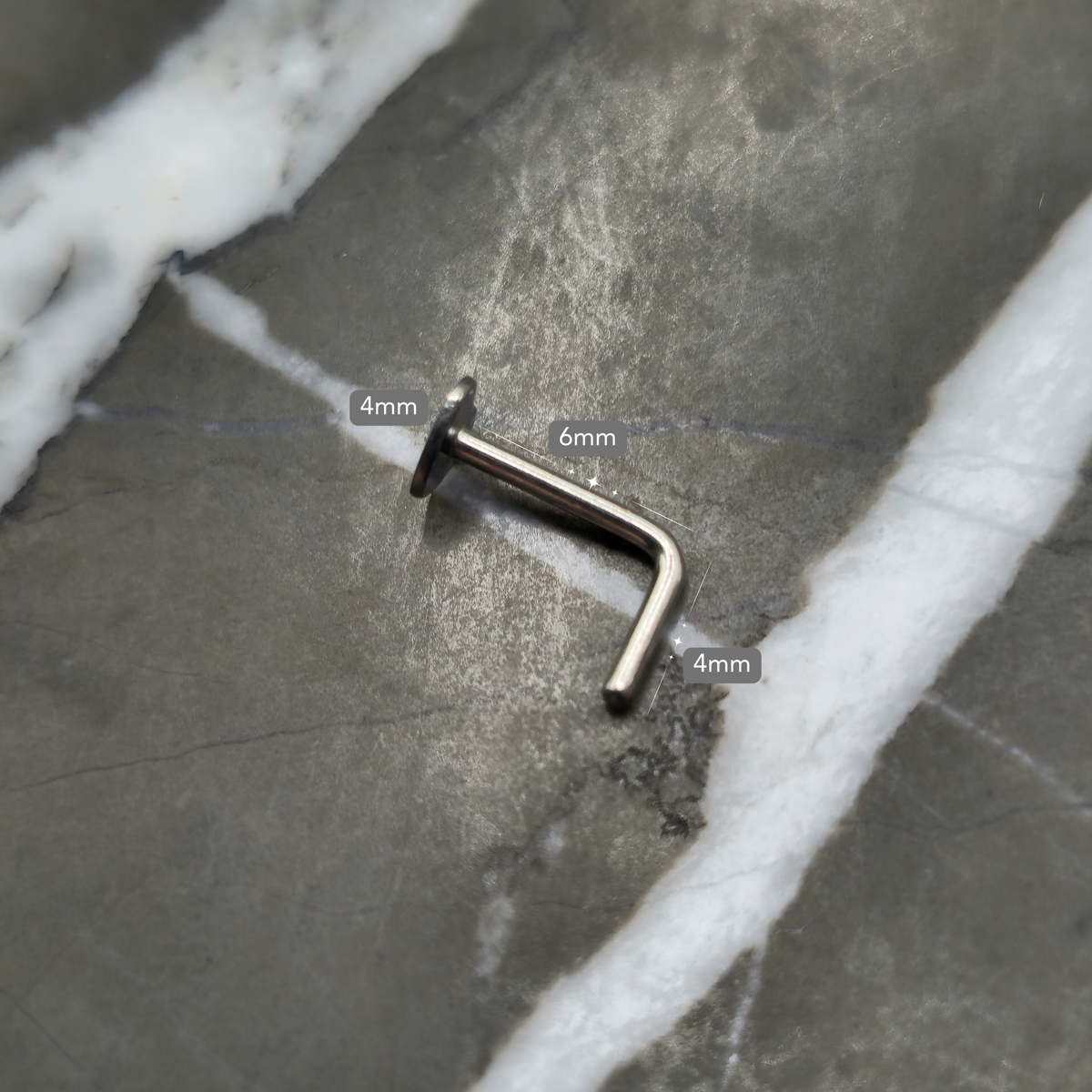 Heart Titanium Nose Stud