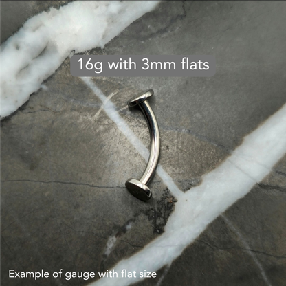 Flat End Curved Barbell