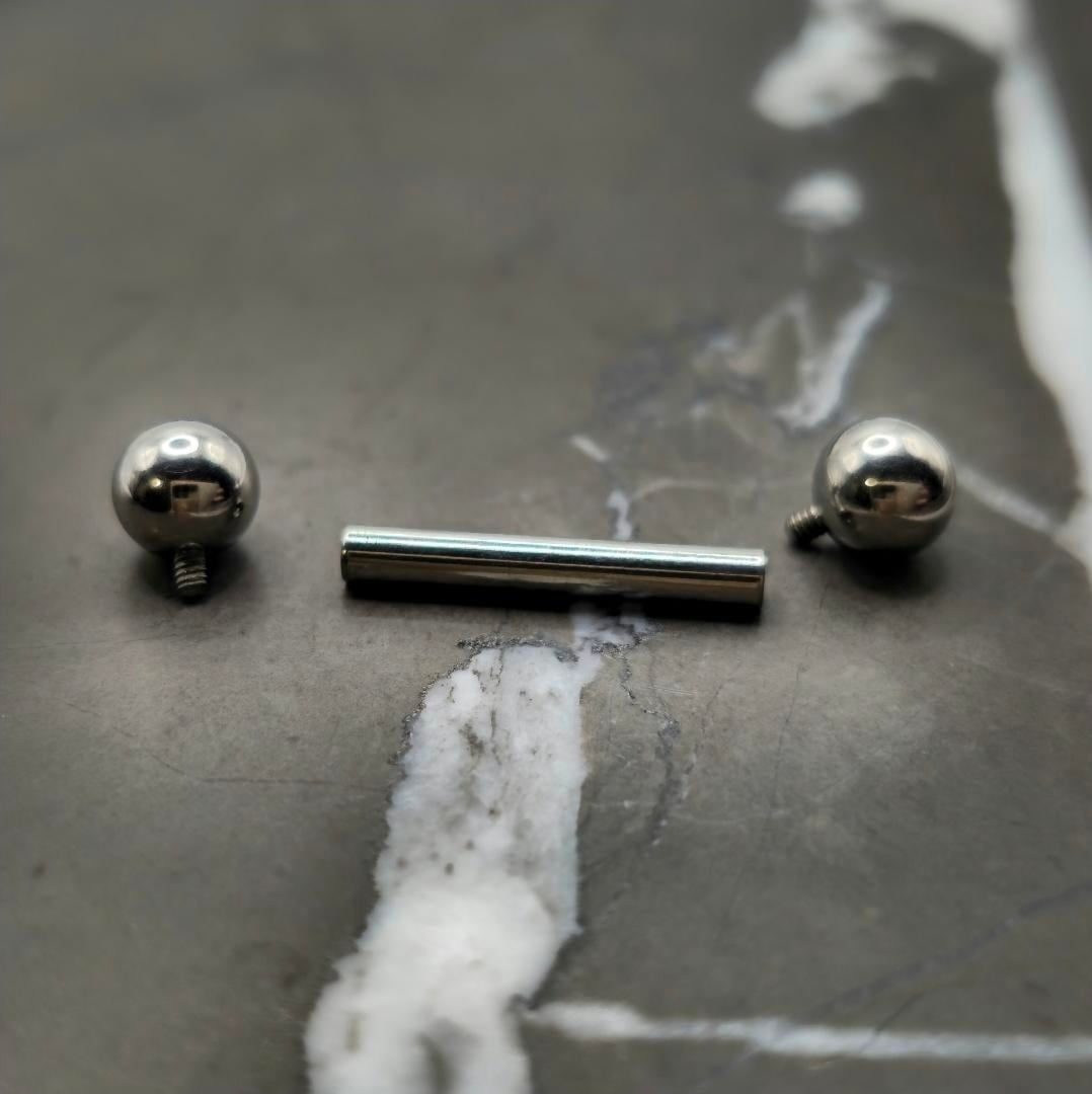Straight Barbell 10g, 12g, 14g, 16g