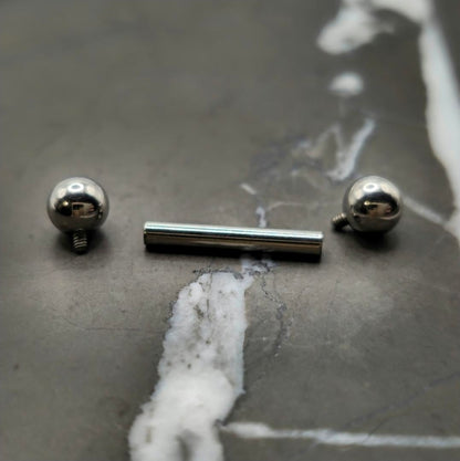 Straight Barbell 10g, 12g, 14g, 16g