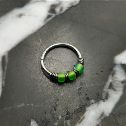 Lime Green Nose Ring or Cartilage Earring