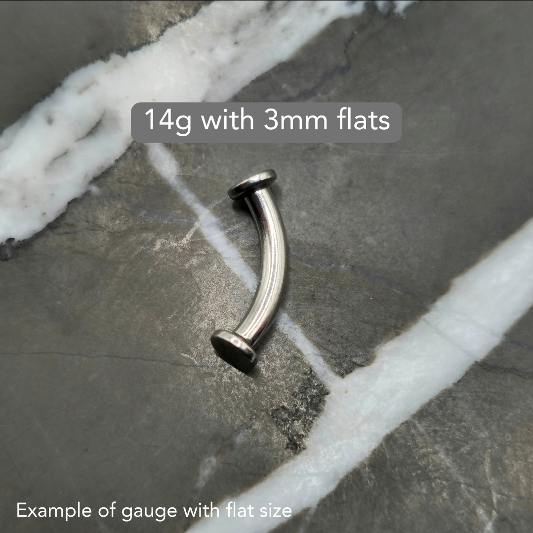 Flat End Curved Barbell