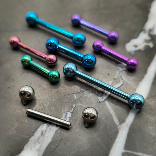 Straight Barbell 10g, 12g, 14g, 16g