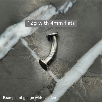 Flat End Curved Barbell