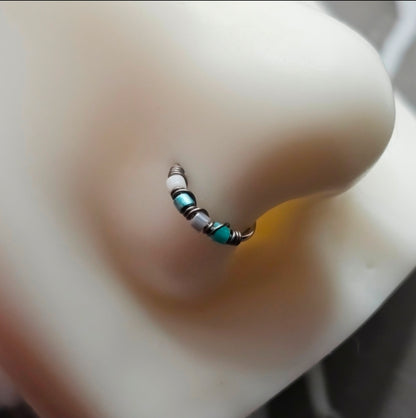 Snowflake Nose Ring or Cartilage Earring